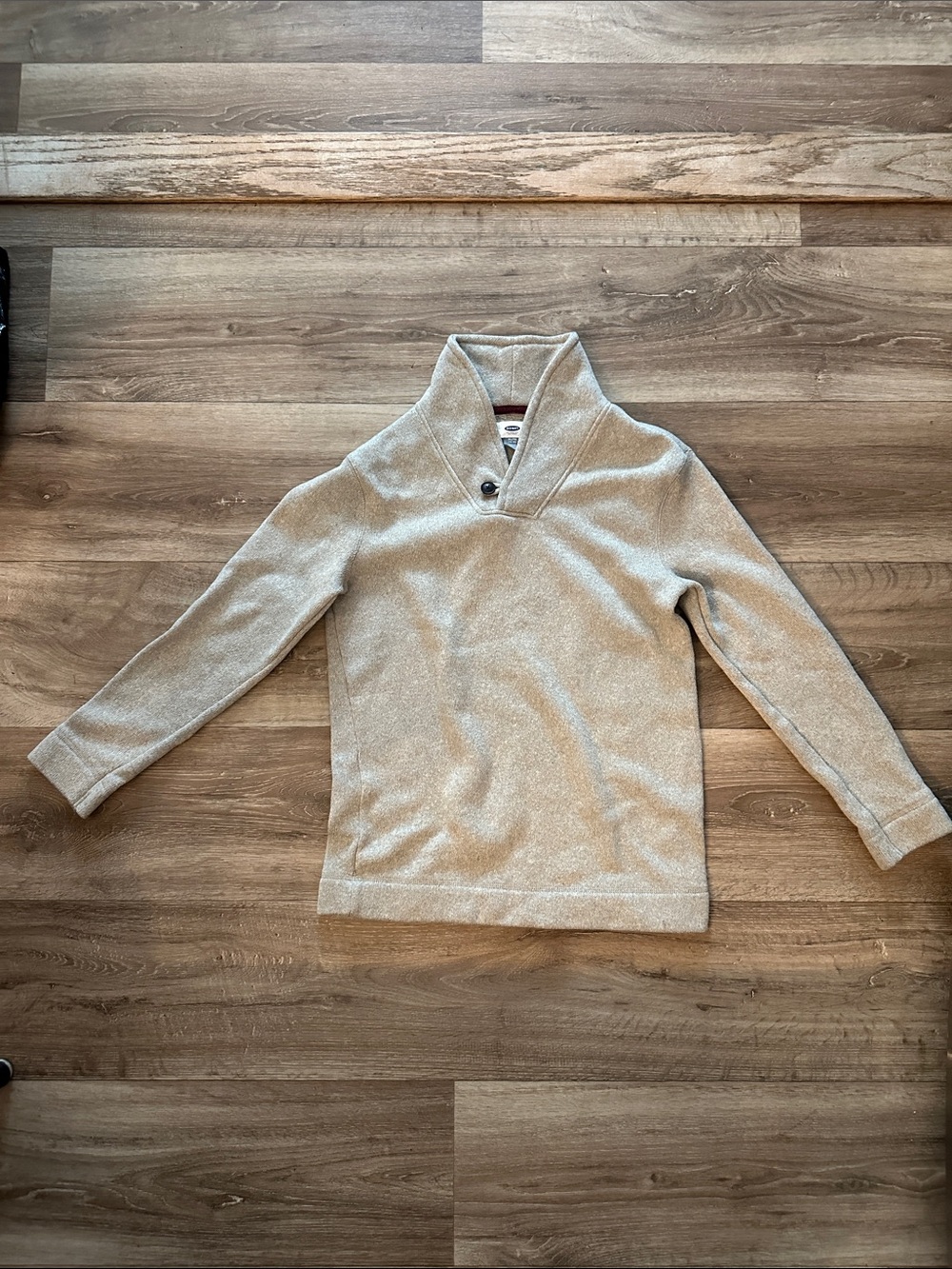 Cozy Shawl Collar kids Sweater - Beige Old Navy - Picture 1 of 5
